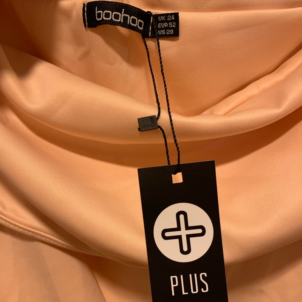 SOLD Boohoo New Off the Shoulder Hi Lo Midi Dress - Picture 11 of 15